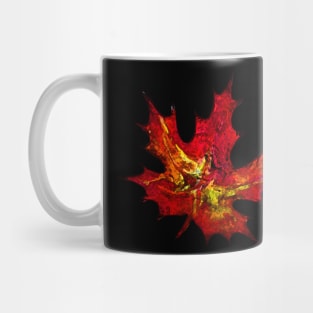 Abstract Maple Leaf Mug